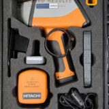 Hitachi X-MET8000 Expert Geo handheld XRF analyzer for mining exploration, geochemical surveys, ore grade control, soil analysis, and elemental testing