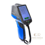 Elvatech Prospector 3 handheld XRF analyzer performing rapid elemental analysis for mining, geological exploration, soil testing, and metal identification