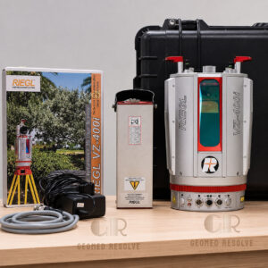 RIEGL VZ-4000i-25 ultra long-range 3D laser scanner for mining, surveying, infrastructure mapping, geospatial data collection, and reality capture applications