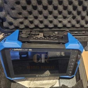 Olympus OmniScan X4 phased array ultrasonic flaw detector performing advanced weld inspection, corrosion mapping, crack detection, and industrial NDT testing