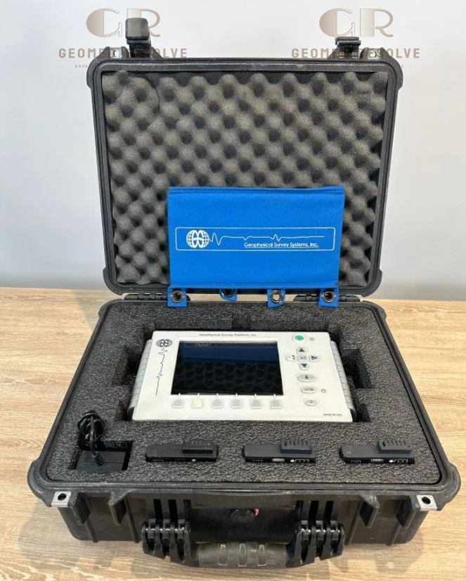 132d GSSI SIR 3000 ground penetrating radar with 270 MHz antenna for underground utility detection and utility mapping
