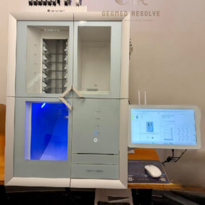 DGSHAPE DWX-53DC 5-axis dental CAD CAM milling machine for crowns, bridges, dentures, and implant restorations
