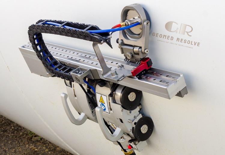 NAVIC Automated Corrosion Mapping Scanner for NDT Inspection NAVIC corrosion mapping scanner automated NDT crawler for ultrasonic inspection of pipes, tanks, and industrial structures