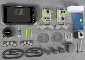 Acoem AT-400 laser shaft alignment system with M9 and S9 dual-axis sensors for precision rotating machinery alignment