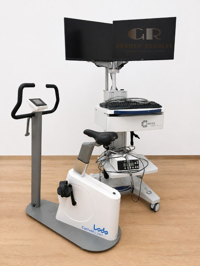 AMEDTEC Ergometry Test Station 2022 AMEDTEC Ergometry Test Station 2022 for exercise ECG cardiovascular stress testing and cardiopulmonary diagnostics