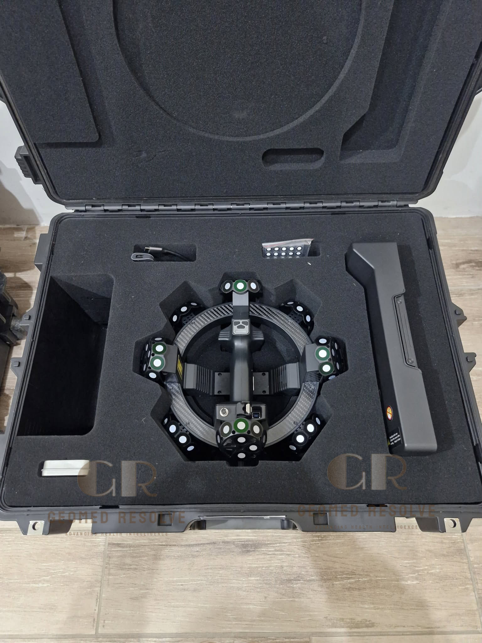 Scantech TrackScan-Sharp 49 Optical 3D Measurement System Scantech TrackScan-Sharp 49 optical 3D measurement system with handheld laser scanner for industrial metrology and inspection