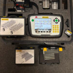 Easy-Laser E710 laser shaft alignment system with wireless measurement units for precision motor and pump alignment