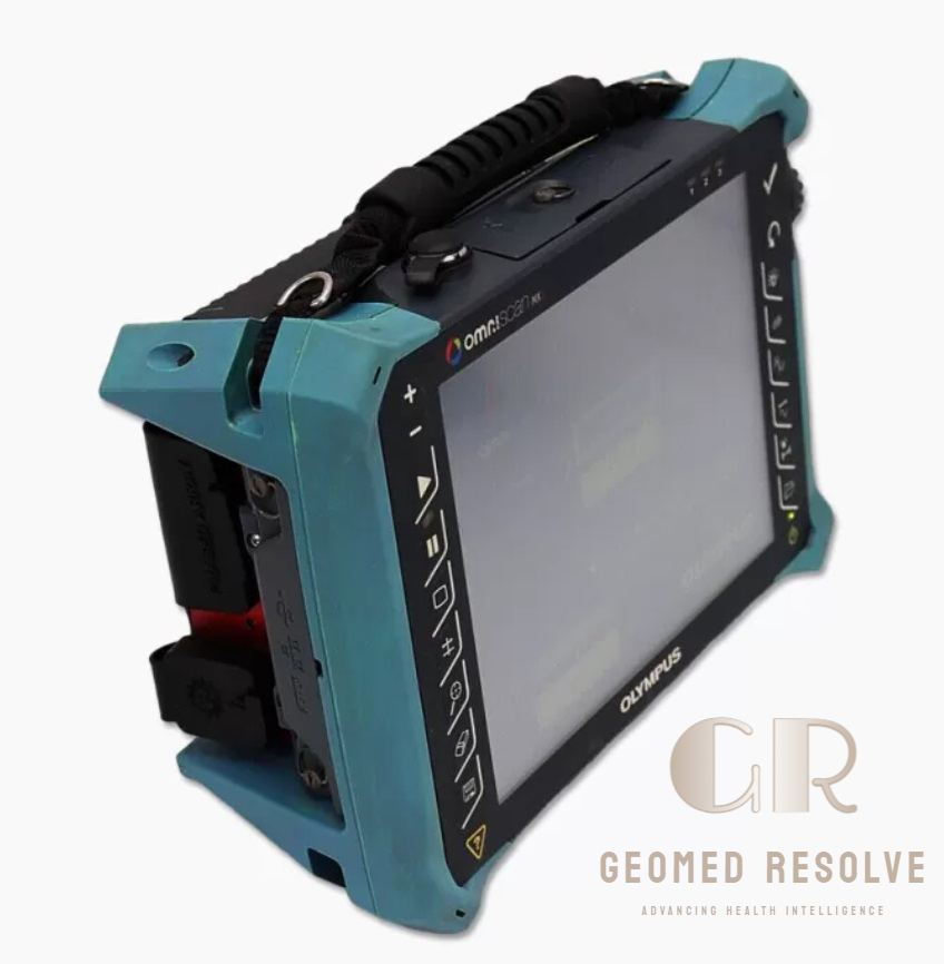 Olympus OmniScan MX2 32:128 Ultrasonic Phased Array Flaw Detector Olympus OmniScan MX2 32:128 phased array ultrasonic flaw detector for weld inspection and industrial NDT testing