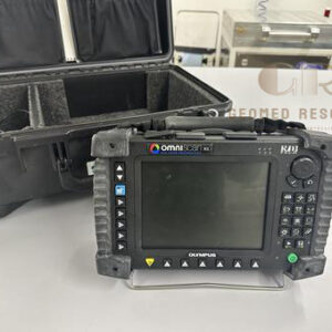 Used Olympus OmniScan MX phased array module for ultrasonic NDT weld inspection and flaw detection