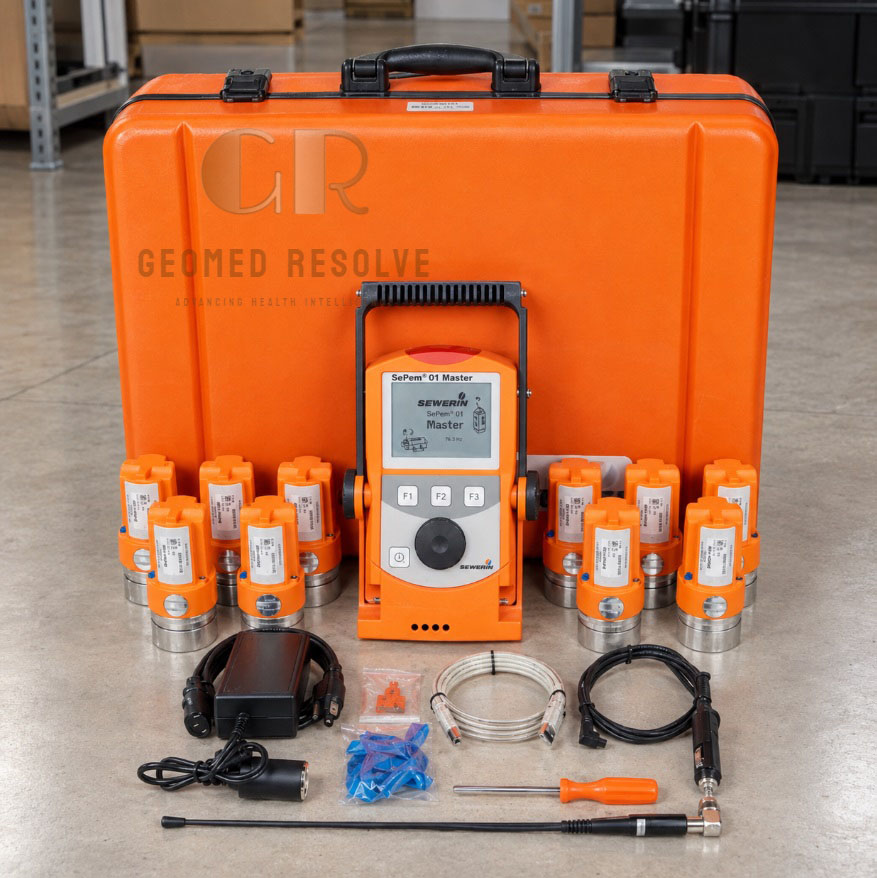 SEWERIN SePem 01 Master SEWERIN SePem 01 Master water leak detection system with 10 noise data loggers