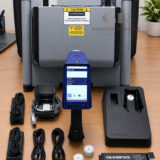 Olympus Vanta M VMW Alloy RoHS Plus handheld XRF analyzer with 50 kV workstation and accessories