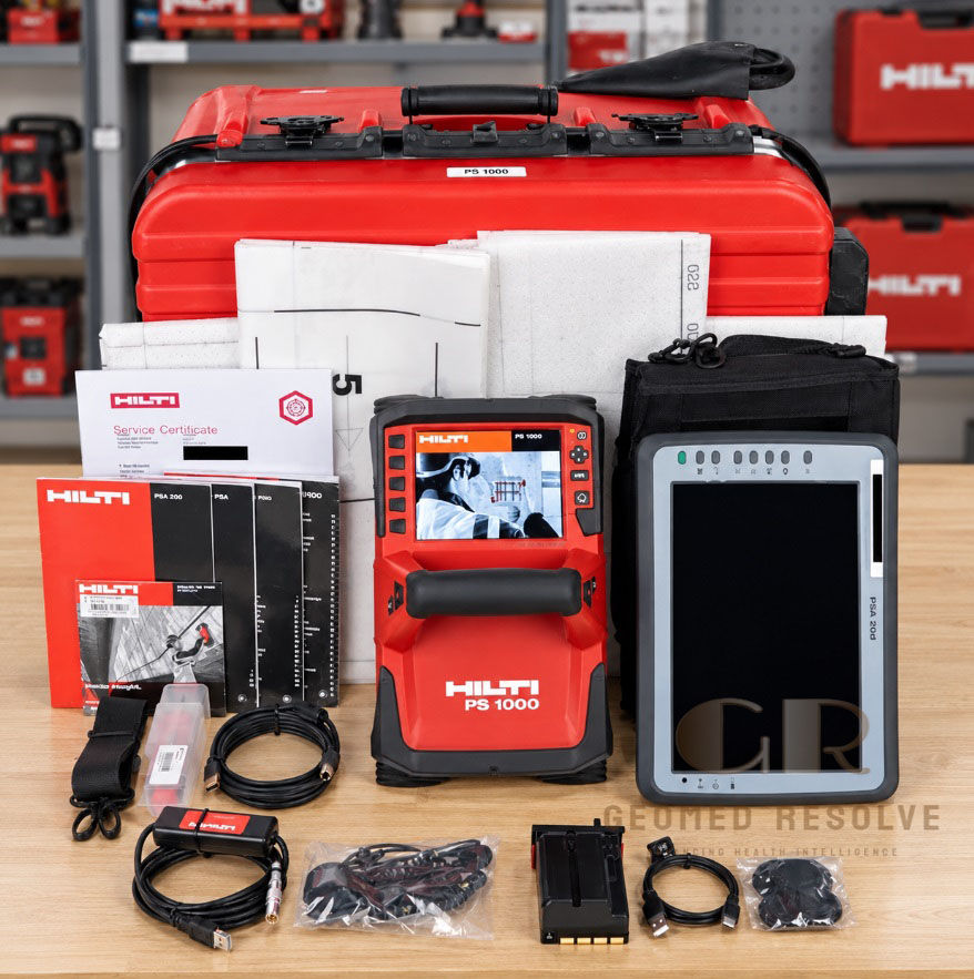 Hilti PS 1000 Hilti PS 1000 X-Scan Concrete Scanner with PSA 200 Tablet – Professional Concrete Imaging and Rebar Detection System