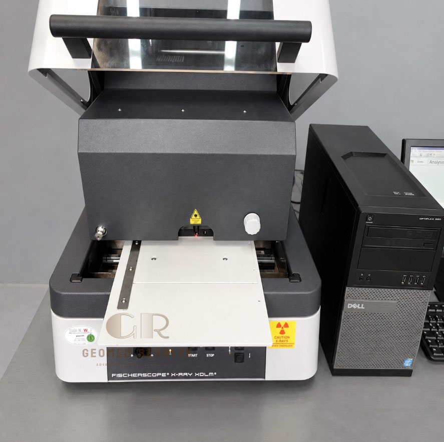 FISCHERSCOPE X-RAY XDLM 237 Helmut Fischer FISCHERSCOPE X-RAY XDLM 237 XRF coating thickness measurement system for industrial material analysis.