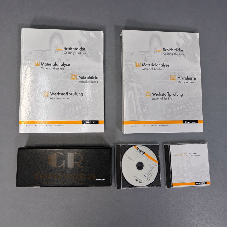 FISCHERSCOPE X-RAY XDLM 237 Helmut Fischer FISCHERSCOPE X-RAY XDLM 237 XRF coating thickness measurement system for industrial material analysis.
